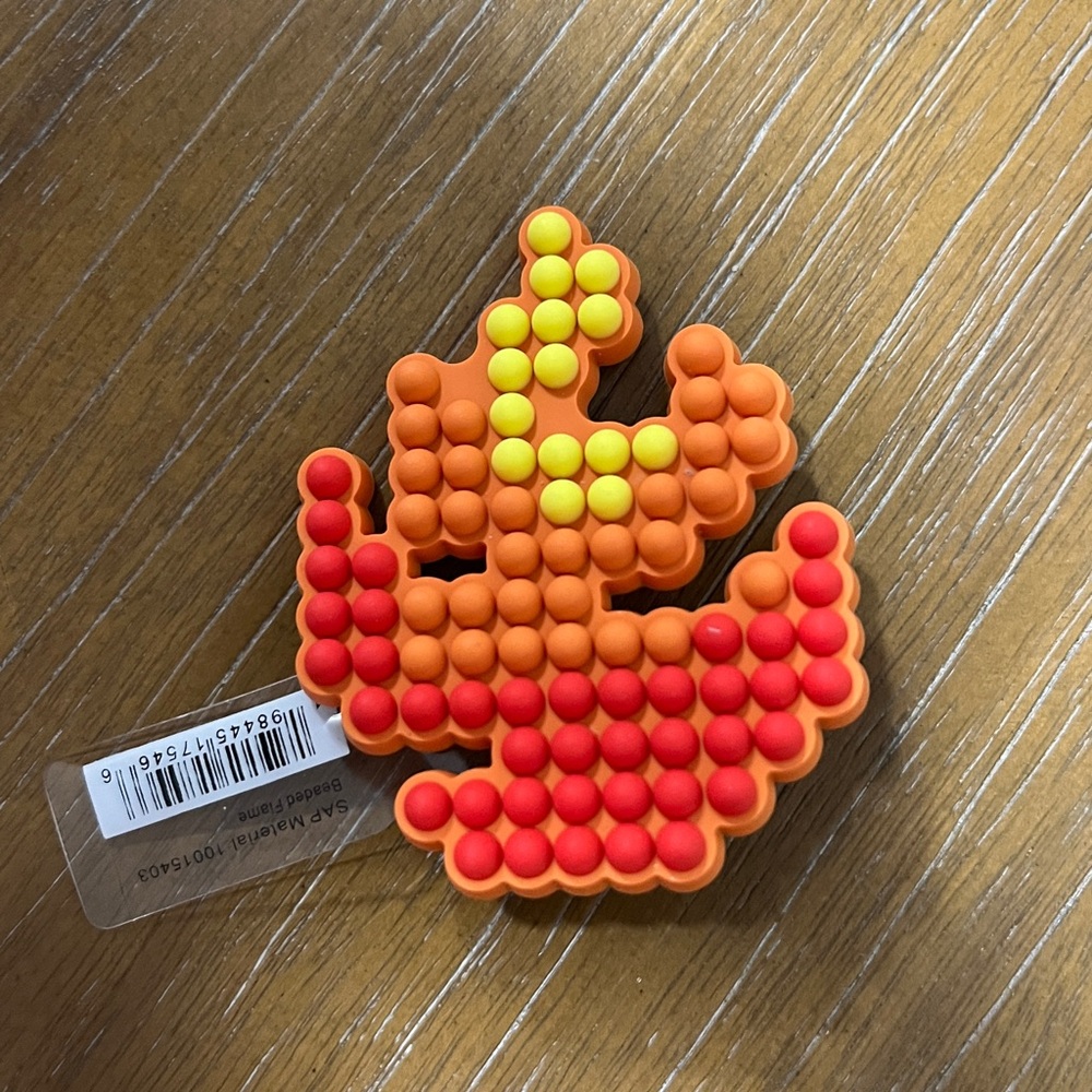 CROCS beaded flame Jibbitz charm